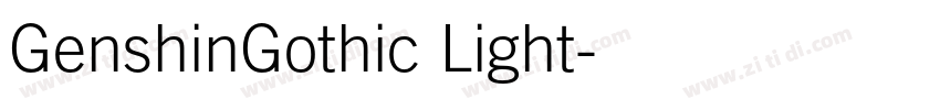 GenshinGothic Light字体转换